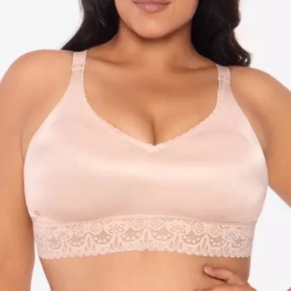 Ruby Ribbon style 3033 Demiette Lace size 36 bra tan nude - Picture 1 of 7